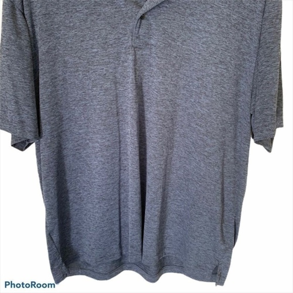 Grand Slam Polo Mens XL Blue‎ Performance Space Dye Short Sleeve Golf Shirt - Picture 6 of 10